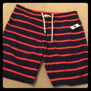 Gap Navy/Red Swim Trunks